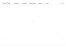 Tablet Screenshot of cianointernational.com